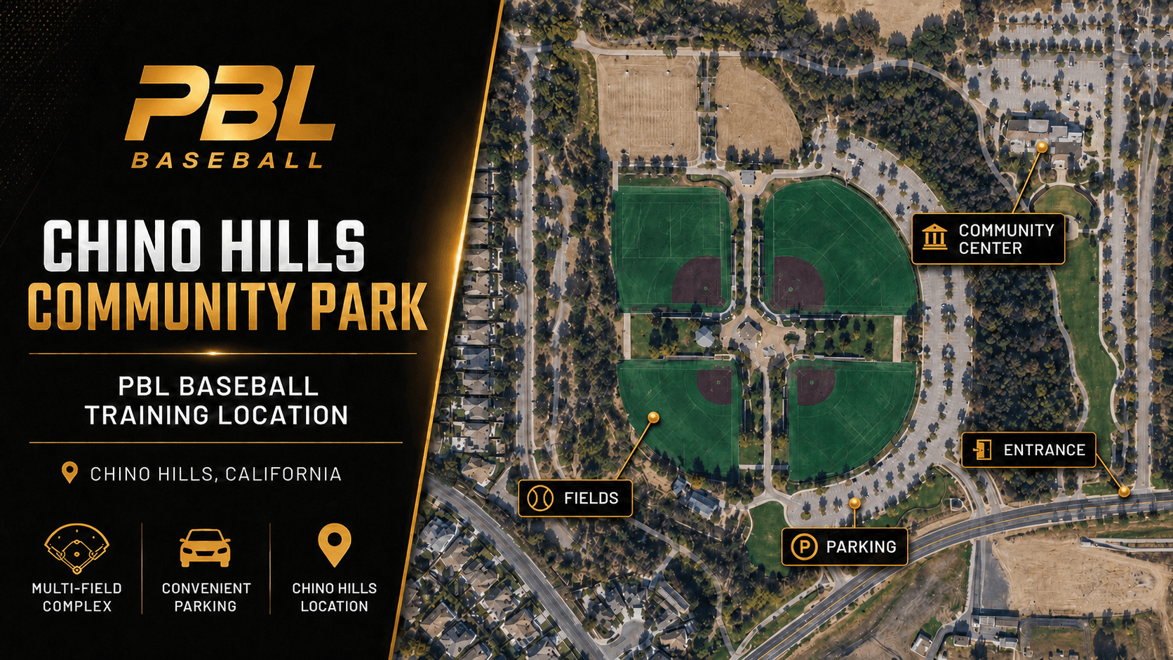Chino Hills Community Park的PBL Baseball訓練圖片